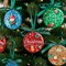 LET’S Resin 21-Cavities Keychain Resin Molds with Hole, 4 Sizes 2.95'' 2.76'' 2.36'' 1.97'' Flat Circle Round Silicone Molds for Resin, Epoxy Resin Molds for DIY Christmas Ornaments,Wedding Favo